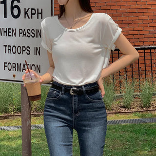 Baddie Standard Round Neck Short Sleeve T-shirt