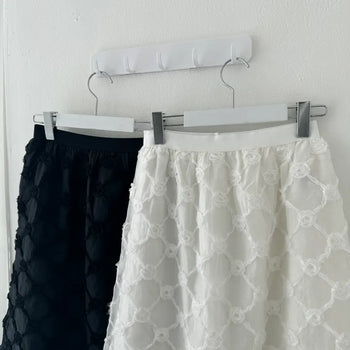 Vernis Rose Midi Skirt