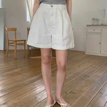 B-All Pintuck Half Pants Cotton Pants/Shorts/A-line Shorts/Cotton Shorts/Cotton Shorts/Plus Size