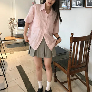 Shaani Wrinkle Short Sleeve Shirt