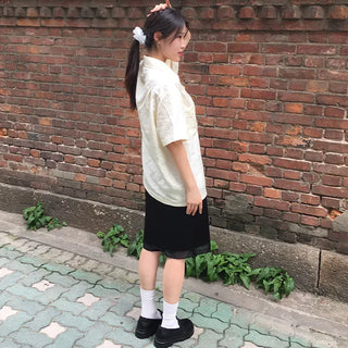 Shaani Wrinkle Short Sleeve Shirt