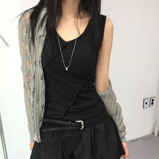 SCACY 2WAY KNIT HOODIE