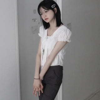 Coti Puff Short-Sleeved Blouse