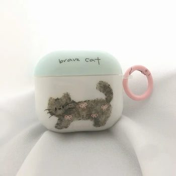 Ribbon Cat AirPods Case