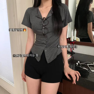 [Super Slim Fit/Body Correction] Slim Made Shirt Spring/Summer Daily Short Sleeve Cardigan