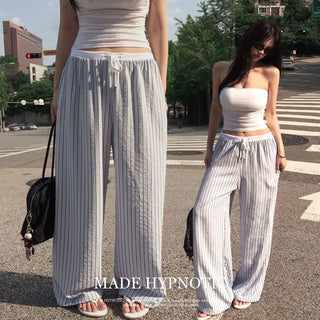[MADE: In-house Production] Sunday Stripe Wide Pants [50% Tencel]