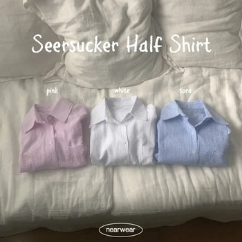 Felice Seersucker Short Sleeve Shirt