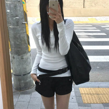 Slim V Collared Tee