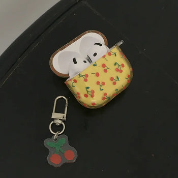Conko Cherry Keyring Set Transparent AirPods Case