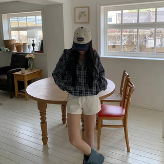 F Linen Cotton Shorts