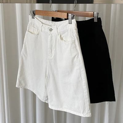 Bermuda Half Cotton Pants  White Shorts Summer Shorts Summer Pants
