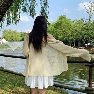 Kadi Loose Fit Hazzi Boucle Knit Cardigan