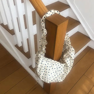 Dobe Dot Shirred Shoulder Bag
