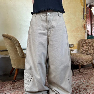 Long Wide Cargo Pants (2 colors)