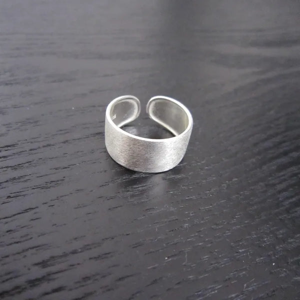 Wide Matte Ring