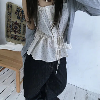 Flower String Blouse