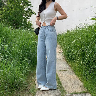 Ice Summer Light Blue Wide Denim
