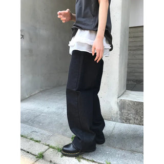 Non-faded raw denim