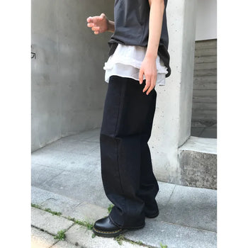 Non-faded raw denim