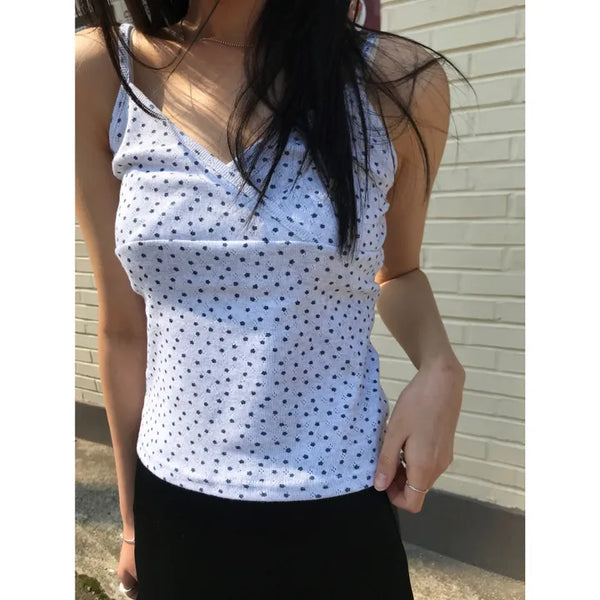 Polka Dot Sleeveless Top (2 colors)