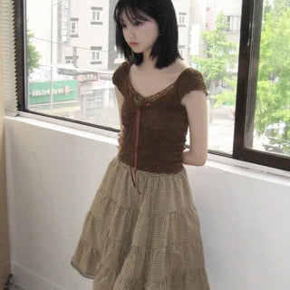 merry lace short-sleeved t