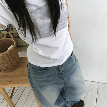 Animal Lettering Short Sleeve T-shirt