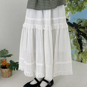Hardy frill lace long skirt