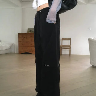 Eyelet cargo pants