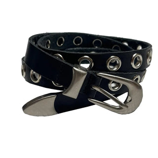 Cowhide eyelet belt