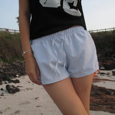 Beach striped shorts