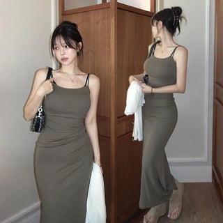 Peinan sleeveless long dress