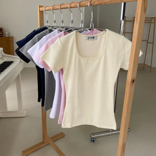 Ringti Body Shaping Square Slim Short Sleeve