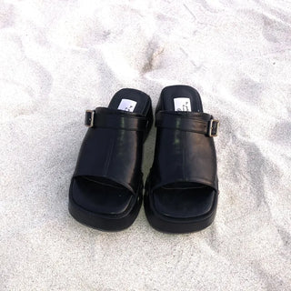 Platform Buckle Block Heel