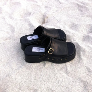 Platform Buckle Block Heel
