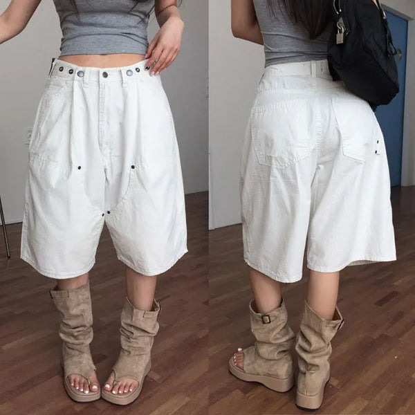 Gelly Button Bermuda shorts