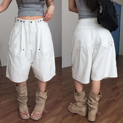 Gelly Button Bermuda shorts