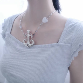 sailor sea love necklace