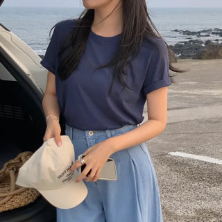Fitzni Round Neck Short Sleeve T-shirt