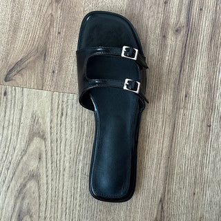 Compile Women's Summer Strap Buckle Slippers