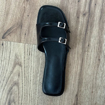 Compile Women's Summer Strap Buckle Slippers