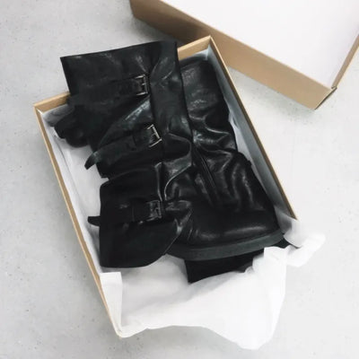 STRAP MID BOOTS