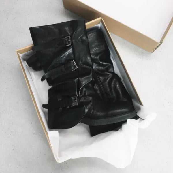 STRAP MID BOOTS
