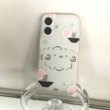 Leudin Emoji Translucent Hard iPhone Case