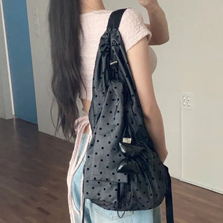 Flock Dot Keyring Backpack