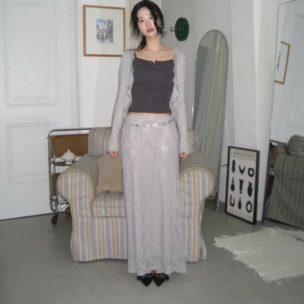 Van Gogh Maxi Lace Skirt