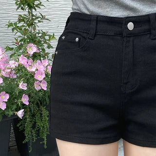 Yuka Stretchy Cheese Spandex High-Waisted Basic Shorts