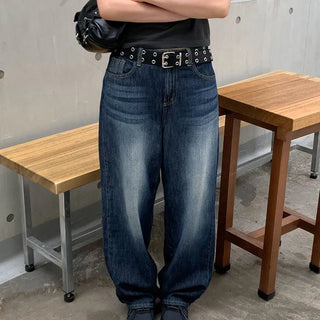 Fudge Dark Washed Wide Denim Pants S, M, L - 1 color