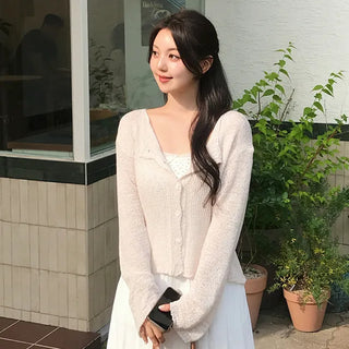Jura Wrinkle Mesh Summer Cardigan