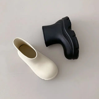 ◈Rainy Day◈Original◈Platform Rain Boots Puddle Rain Boots Short Mini Waterproof Item Summer Boots Rainy Season Waterbomb Height-increasing Shoes