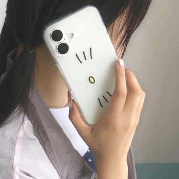Coco Cat Translucent Hard iPhone Case